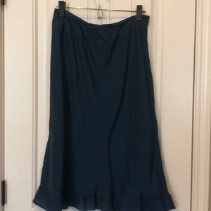 Sheer teal skirt